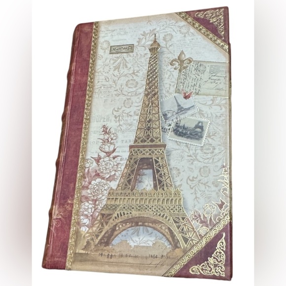 Book Keepsake Box Magnetic Closure Paris Eiffel Tower Hidden Stash Box collectib - Picture 13 of 15